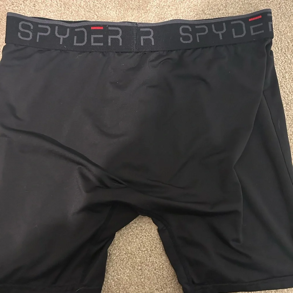 Spyder Black Performance Boxer Briefs Men’s Size L Athletic Underwear